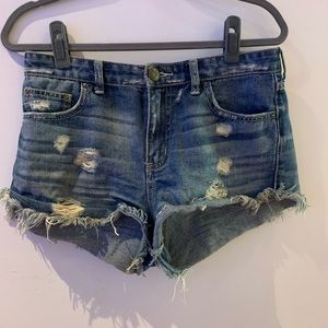 Free People Frayed Shorts